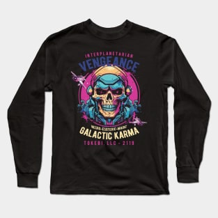 Galactic Karma Skull Long Sleeve T-Shirt